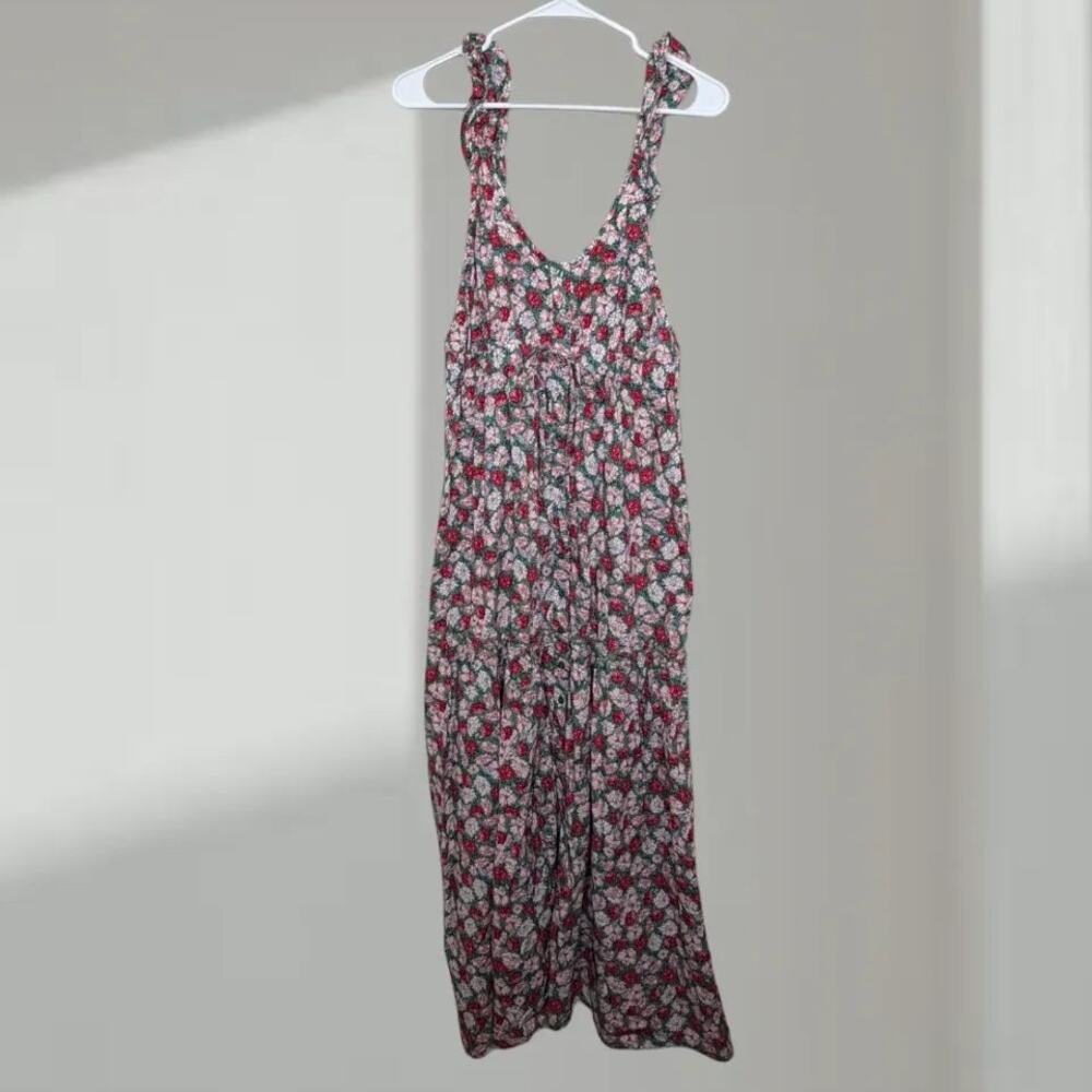 MNG Floral Midi Dress with Front Slit –(Women’s Medium)